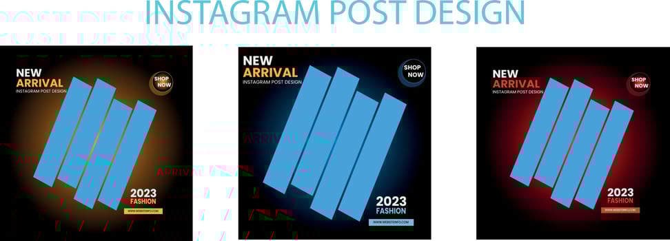 A4 Flyer and Instagram facebook post design vector