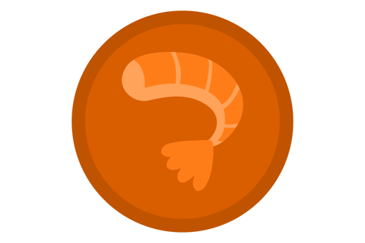 Shrimp Icon Logo On Transparent Background png