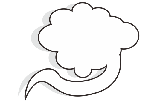 White chat balloon With Transparent Background png