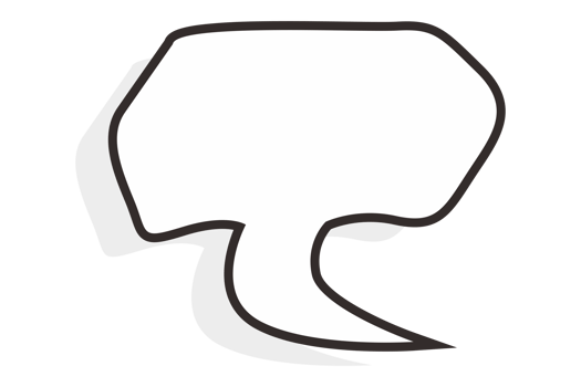 White chat balloon With Transparent Background png