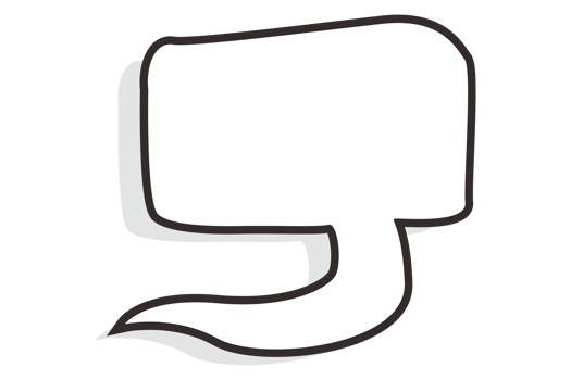 White chat balloon With Transparent Background png