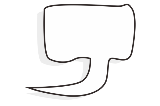 White chat balloon With Transparent Background png