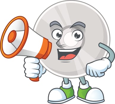 Cartoon character of compact disk vector