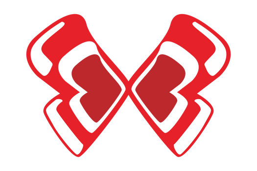 Simple Red Butterfly Ornament With Transparent Background png