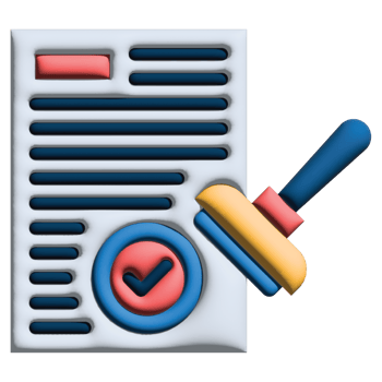 3D illustration stamp in credit and loan set png