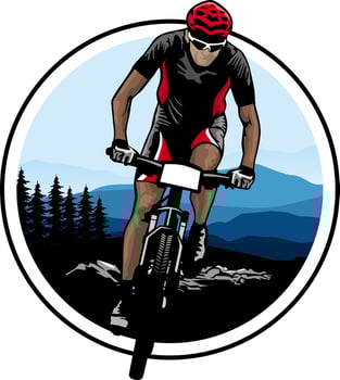 bike racing illustration design vector
