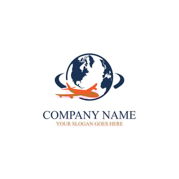Global travel agency, plane tour vector illustration, good for your travel,hotel logo