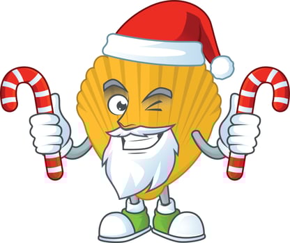 Cartoon character of yellow clamp vector