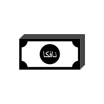 Eritrea Currency Symbol, Arabic Version, Eritrean Nafka Icon, ERN Sign. Vector Illustration