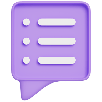 Chat Speech Bubble Communication.Comment Social media online concept.3D render Illustration. png