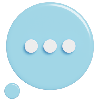Chat Speech Bubble Communication.Comment Social media online concept.3D render Illustration. png