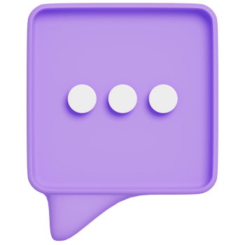 Chat Speech Bubble Communication.Comment Social media online concept.3D render Illustration. png