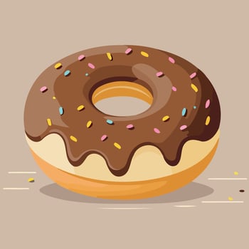 donut food snack sweet vector