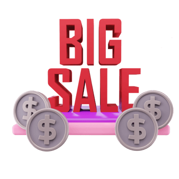 Big Sale 3D Icon png