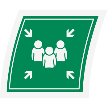 Sticker Assembly Point Emergency Life Evacuation Disaster Threat png