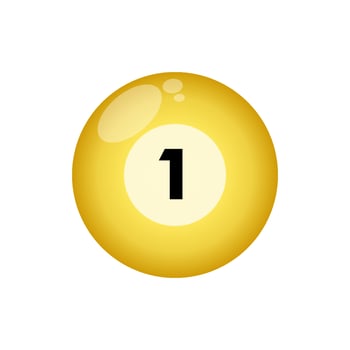 Billiard ball icon vector shiny design templates elegant concept