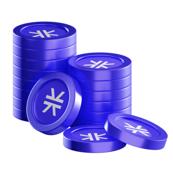 Stacks STX coin stacks cryptocurrency. 3D render illustration png