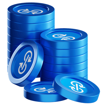 yearn finance YFI coin stacks cryptocurrency. 3D render illustration png