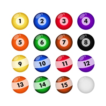 Billiard ball icon vector shiny design templates elegant concept