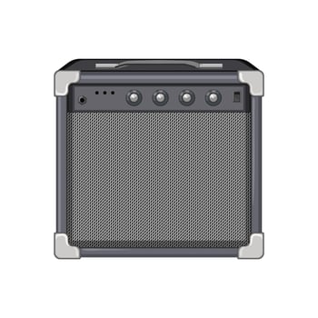 amp guitar amplifier cartoon vector illustration