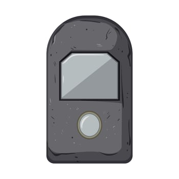 graveyard headstone cartoon vector illustration