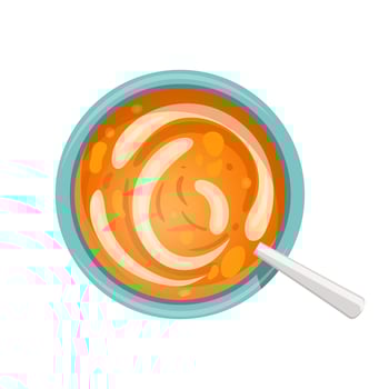 lentil food cartoon vector illustration