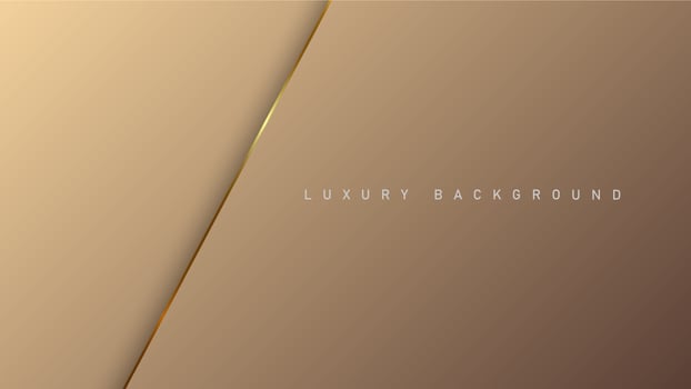 Rose luxury background with gold elements, paper concept design template for your design vector