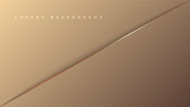 Rose luxury background with gold elements, paper concept design template for your design vector