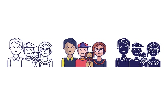 Family vector icon
