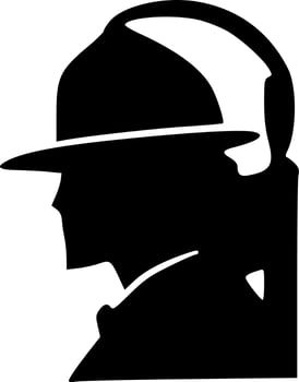 black man icon vector