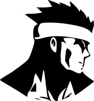 black man icon vector