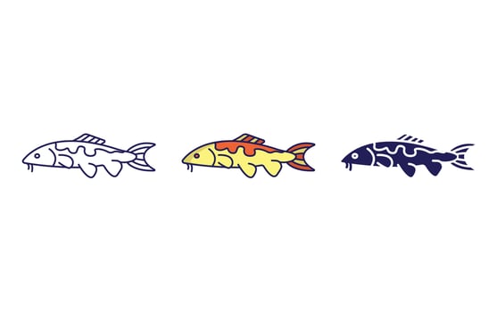 Koi Fish vector icon