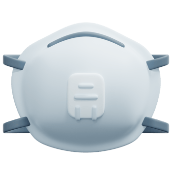 respirator mask 3d render icon illustration png