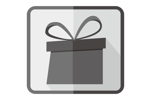 Flat Gift Box icon With Transparent Background png