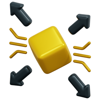 decentralized 3d render icon illustration png