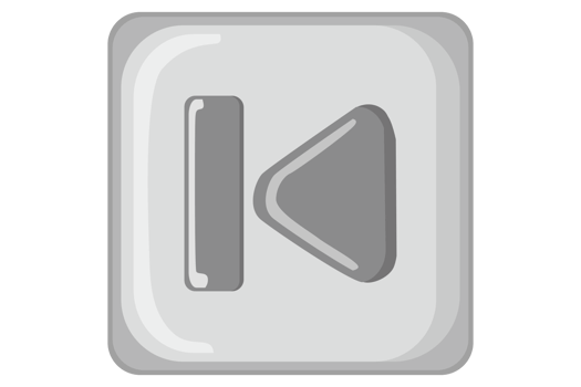 Music and Video Player button - Back Button png
