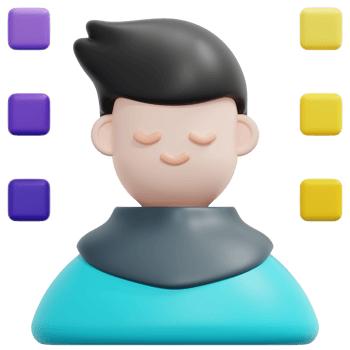 avatar 3d render icon illustration png