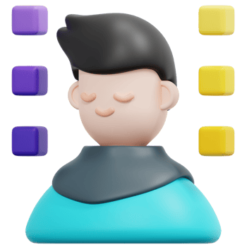 avatar 3d render icon illustration png