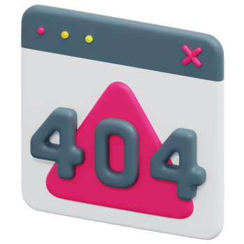 error 3d render icon illustration png