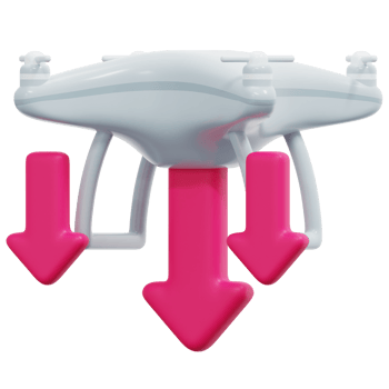 landing 3d render icon illustration png