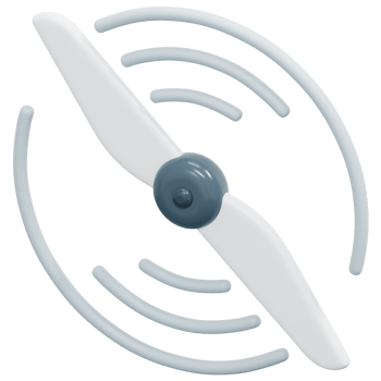 propeller 3d render icon illustration png