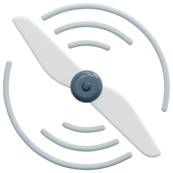 propeller 3d render icon illustration png