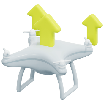 take off 3d render icon illustration png