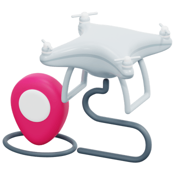 route 3d render icon illustration png