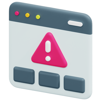 alert 3d render icon illustration png