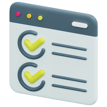 checkbox 3d render icon illustration png