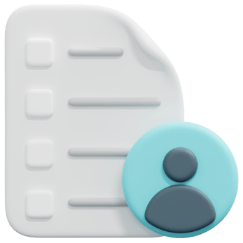 customer 3d render icon illustration png