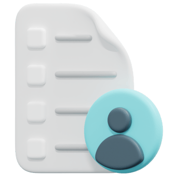 customer 3d render icon illustration png
