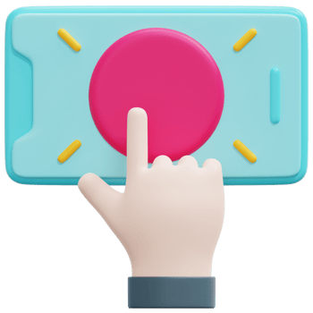 interactive 3d render icon illustration png