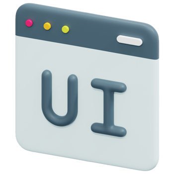ui design 3d render icon illustration png